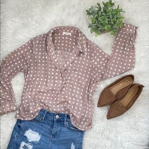 Pleione Polka Dot Blouse